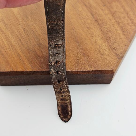 Fossil Two Tone Bezel Boyfriend Watch Brown Leather Brand Masculine AM-3136 - Picture 7 of 7